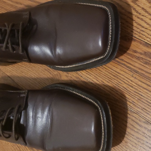 Vintage Visaruno Mens Brown Leather Shoes - Picture 3 of 10